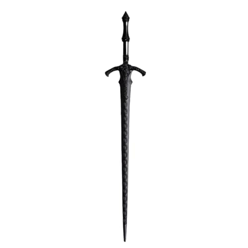 2PCS Retro Viking Hair Sticks ? Black Gothic Metal Sword Hair Pins for Women, Perfect for Renaissance Festivals, Halloween, Thick Hair & Updos (RLAL)