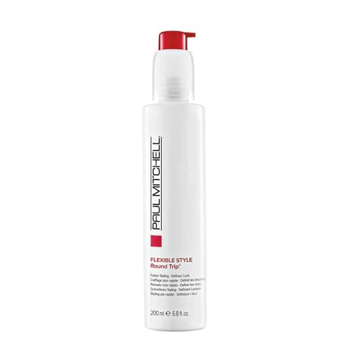 Paul Mitchell Round Trip Curl Defining Serum, Reduces Drying Time For Faster Styling, For Wavy + Curly Hair, 6.8 fl oz
