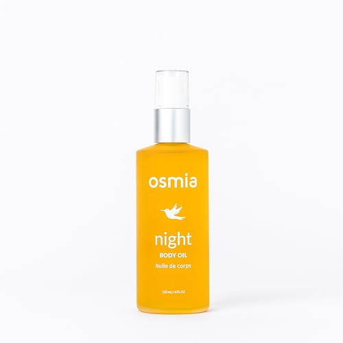 Osmia Skincare - Natural Night Body Oil | Borage Seed, Kukui, Lavender Oils | Nourish, Soothe, Fortify | Clean Beauty For Healthy Skin (4 fl oz | 118 ml)