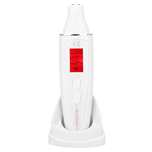 Skin Tester High Sensitive LCD Digital Skin Analyzer Water Oil Analyzer with Digital LCD Display Water Oil Monitor for Skin Care for Traveling,Home,Beauty Salon(02)