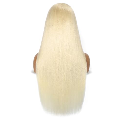 613 13x6 Lace Front Wig Human Hair 200 Density Blonde Wig Human Hair 613 HD Lace Frontal Wigs Pre Plucked 613 Human Hair Wig (18 Inch)