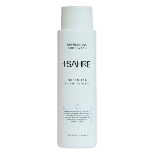 Natural Body Wash ? Olive Oil & Green Tea | Antioxidant-Rich | Vegan, Paraben-Free | 13.5 fl oz