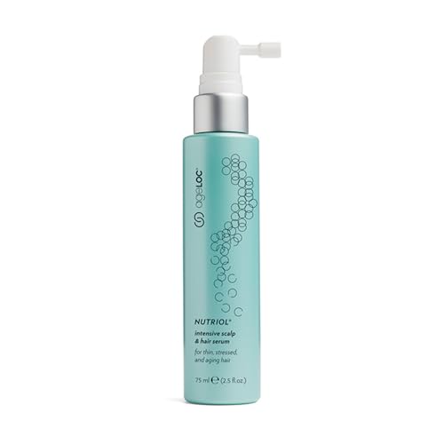 Nu Skin ageLOC Nutriol Scalp & Hair Serum | Nourishing Formula for Fuller, Thicker, and Healthier Hair | Antioxidant | Non-Greasy Serum | Scalp Care, Daily Hair Serum | 75ml