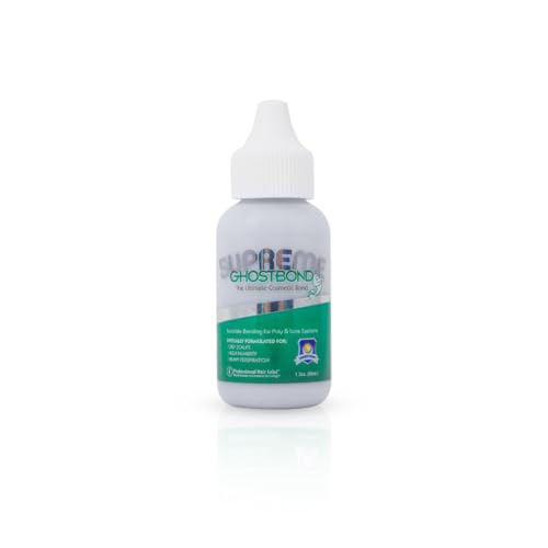 GHOSTBOND Supreme No Shine Poly & Lace Wig Glue - 1.3oz - Extra-Strength Waterproof Adhesive for Poly & Lace Systems - Max Hold for Oily Skin, Humidity & Heat - Invisible Finish, Latex-Free