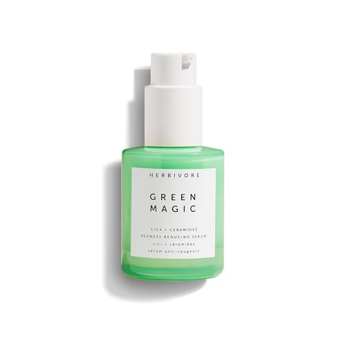 HERBIVORE Green Magic Cica + Ceramides ? Fast-acting Redness-Reducing Serum for Sensitive Skin, Plant-based, Vegan, Cruelty-free, 30mL / 1 oz