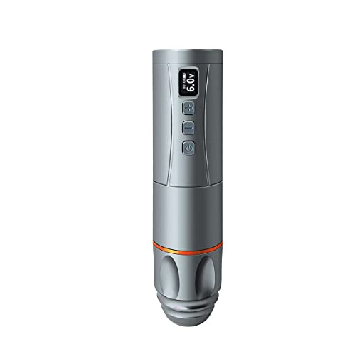 BRONC V7 Tattoo Machine Rotary Pen Style Supply Coreless Motor 2,000mAh Battery Power (4.0mm Stroke) Grey