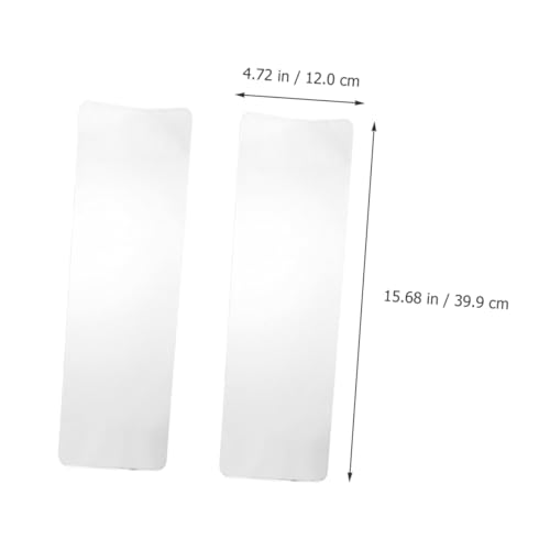 2Pcs Clear Hair Highlighting Board Dye Paddle Professional Hair Coloring Tool Highlighting Foil Board for Salon and Home Use Non Tooth Design for Easy Application