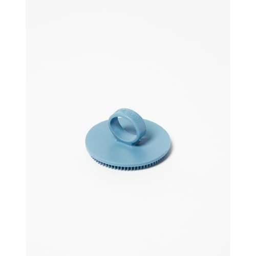 Boie USA Face Scrubber - Handheld Facial Tool, Deep Cleansing Exfoliating Facial Brush. Fights Acne with Gentle, Silicone-Like Bristles, Long Lasting, & Hypoallergenic (Blue)