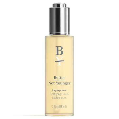 Better Not Younger Hair Thickening Serum for Women Over 40 ? Scalp Care, Hair Density Treatment and Anti-Aging 2fl.oz ? Fortifying Serum with Biotin & Ginger. Promotes Stronger, Thicker-Looking Hair.