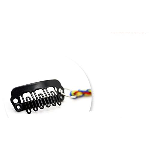 Set of 6 Handmade Boho Hippie Hair Extensions with Feather Clip Comb Hairpin Headdress DIY Accessories for Women Lady