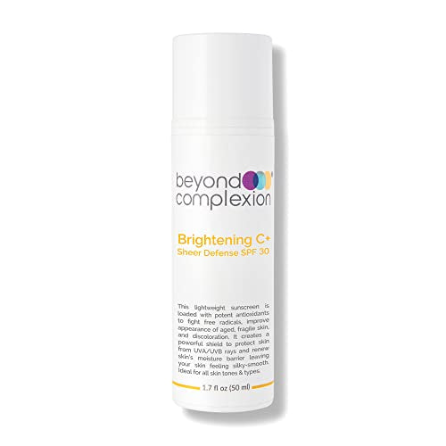 Brightening C+ Sheer Defense SPF 30 - Oil-Free, Fast-Absorbing SPF Makeup that Reduces Redness and Evens Skin Tone
