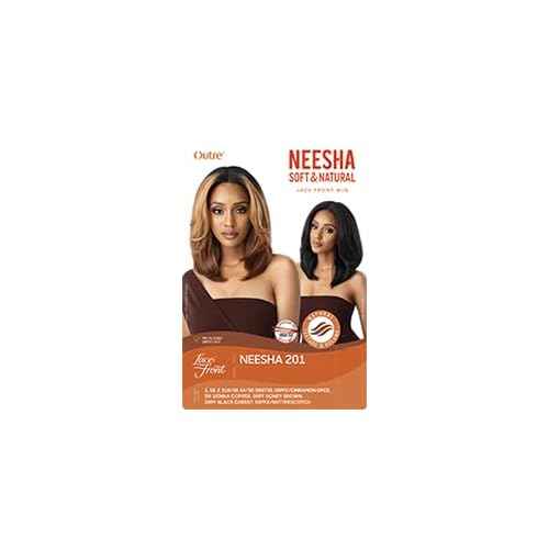 Outre Neesha Soft & Natural Synthetic Swiss Lace Front Wig NEESHA 201 (DRFFHNBRN)