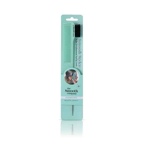 Professional Styling Comb. 4 in 1 Detangling, Sectioning,Edges/Smoothing & Parting