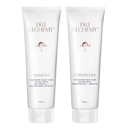 Tru Alchemy Shampoo & Conditioner - Best Shampoo and Conditioner for Dry Damaged Hair - Speed Up Hair Growth and Boost Volume, 9 fl oz.