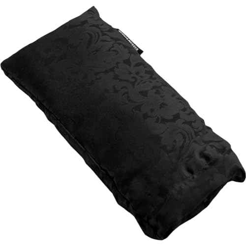 Hugger Mugger Silk Eye Pillow with Flaxseed Filling - Organic Flaxseed Filling, Scent-Free Relaxation, Light Weight, Chill in Freezer, Washable Cover