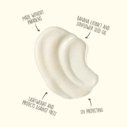Sun Bum Revitalizing Air Dry Cream - Anti Frizz Styling Cream with Banana Extract and Sunflower Oil - Vegan - Without Parabens - UV Protecting - Helps Smooth and Enhance Natural Hair Texture - 6 fl oz