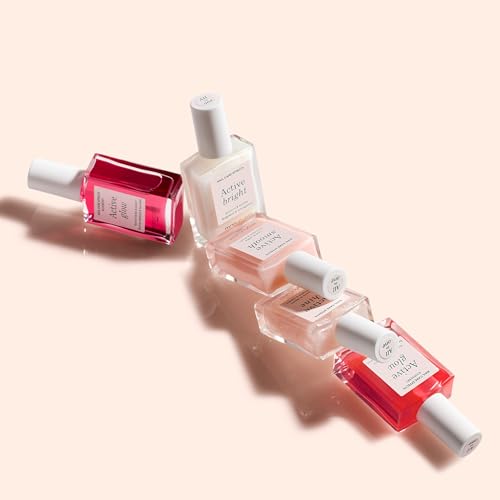 Manucurist Rainbow Active¢â Full Range 5-Pack Gift Box - Nail Care & Polish Set - No Lamp - 5 Treatment Nail Polish : Glow Raspberry, Glow Blueberry, Shine, Smooth, Bright - Christmas Gifts for Women
