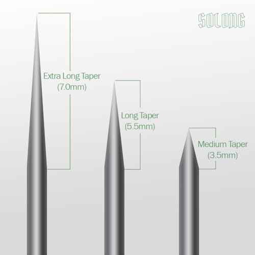 Tattoo Elite #10 Bugpin 3-Needle Round Liner Extra Long Taper Cartridges - 20-Pack, Compatible with All Tattoo Pens, Ideal for Fine and Precise Line Work(EN01S-20-1003RL-X)