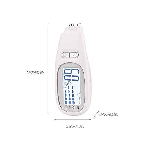 Skin Detector Moisture Tester Skin Diagnosis Analyzer Portable Mini Skin Analyzing Device For Skin Care With Backlit Digital Skin Detector Moisture Tester