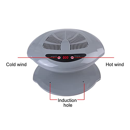 Nail Dehydrator, Hot & Cold Air Nail Polish Drying Fan Nail Polish Dryer Nail Dryer Fan Professional Nail Polish Dryer Machine for Home Salon Both Hands and Feet Use