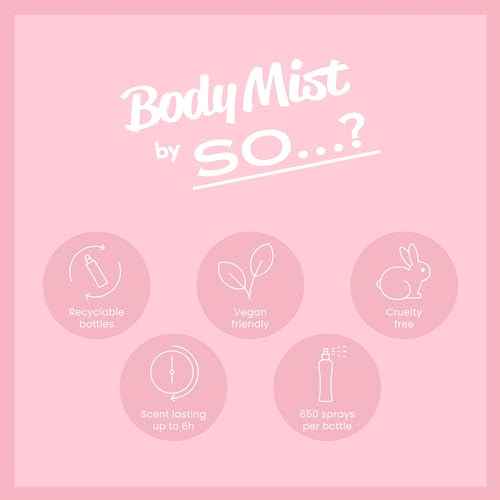 So...? Musk Body Mist for Women - 3.5 oz Body Mist - Pack of 3