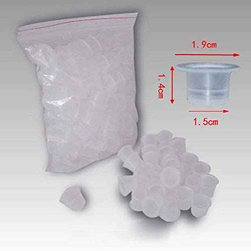 Tattoo Ink Caps Cups,Tattoo Ink Cups Caps 1000pcs #15 Large Size Pigment Caps Microblading Ink Cups for Tattoo Pigment Ink Tattoo Machine Kits Supplies (1000 L)