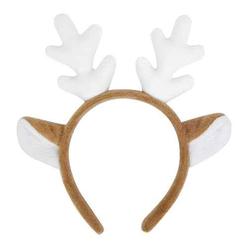 Deer Antlers Headband - Reindeer Antler Deer Ears Headbands for Women Deer Costume, Cute Christmas Headbands Accessories for Holiday Party Favors