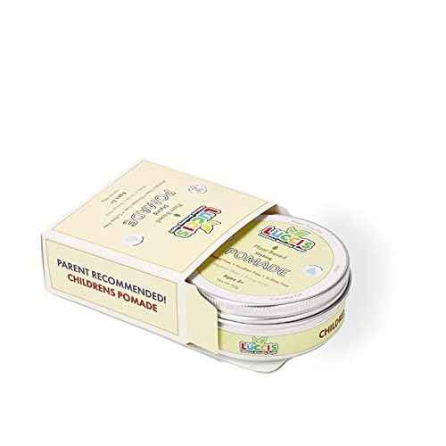 LUCCI¡¯S CHILDRENS GROOMING SUPPLY Baby Hair Gel ? 5oz Plant-Based Styling Hair Pomade for Infants ? No Parabens or Sulphates ? Medium Shine and Strong Hold Hair Paste for Kids