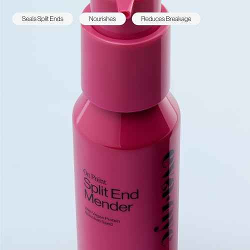 Eva NYC Split Ends Treatment for Dry Damaged Hair - Reduce Breakage + Seal Split Ends with Vegan Protein + Baobab Seed - Hair Serum for Softer Stronger Hair - Travel Size - Vanilla Scent - 2 fl oz