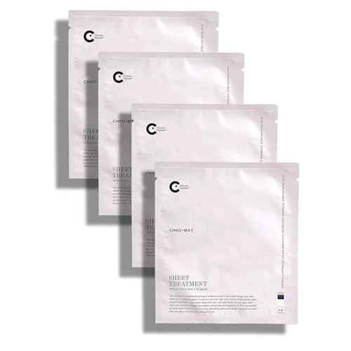 CHROMAT Sheet Treatment ? 4 Pack Sheet Mask ? Face & Eye Mask with Chroma Peptide, Fucoreverse, Tens¡¯Up & Lyocell - Hydrating & Smoothing