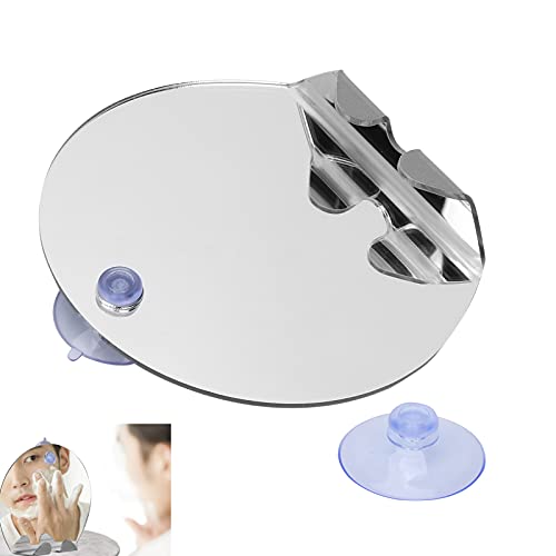 Shower Mirror, Fogless Suction Cup Mirror with Holder Suction Cup for Shower for Makeup