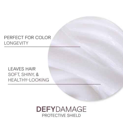 Defy Damage Protective Shield | For Damaged, Color-Treated Hair | Protect Against UV & Thermal Damage | Strengthen Bonds & Preserve Hair Color | With Moringa Seed & Arginine | 3.38 Fl Oz