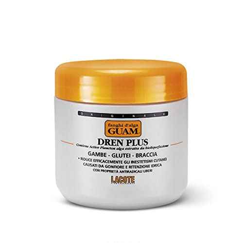 Guam Draining Body Wrap, DREN PLUS Seaweed Mud Body Wraps for Lymphatic Drainage against Water Retention and Swelling (1.1 LB)