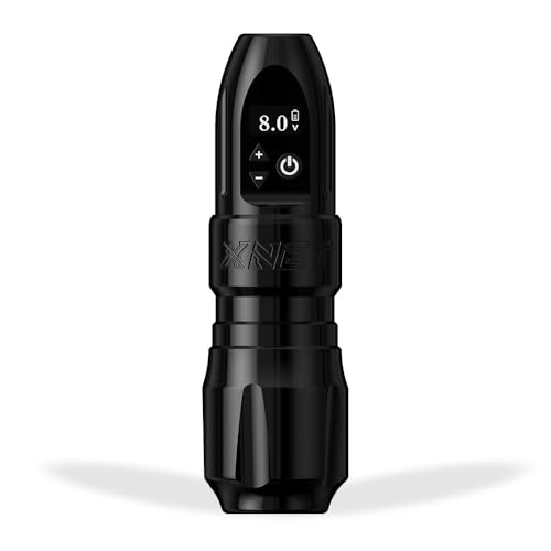 Xnet Wilk Cordless Tattoo Gun Machine Brushless Motor Straight Drive Bar - 2400mAh Capacity Battery Rotary Tattoo Pen with Digital Display for Professional Tattoo Artists & Beginners