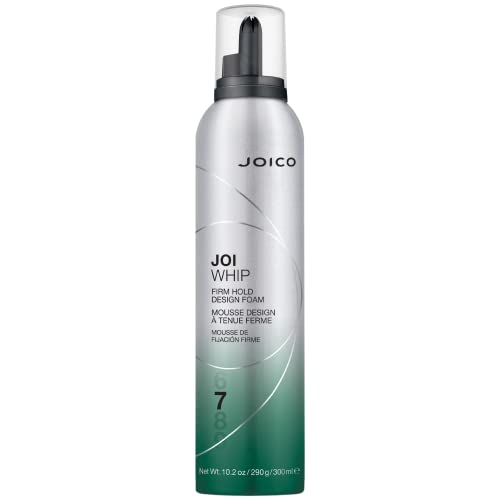 Joico JoiWhip Firm Hold Designing Foam | For Most Hair Types | Add Volume & Body | Boost Shine | Control Frizz & Flyaways | Heat, Humidity, & Pollution Protection | Silicone & Paraben Free
