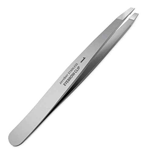 Eyebrow Hair Removal Tweezers, Slant Tweezer Handmade Professional Eyebrow Facial & Hair Remover Better closure Stainless Steel