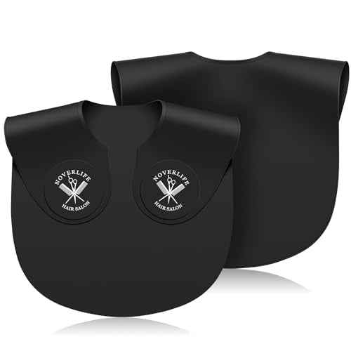 Noverlife Hair Cutting Collar, Waterproof Silicone Hair Dye Collar, Barber Hair Cutting Pad Haircut Neck Wrap for Salon