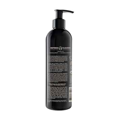 CHI Pour Homme 3-in-1 Cleansing & Moisturizing Hair, Face & Body Wash for Men, Made With Aloe Vera & Nettle, Fresh, Woody Scent, Sulfate-Free, 11.5 oz