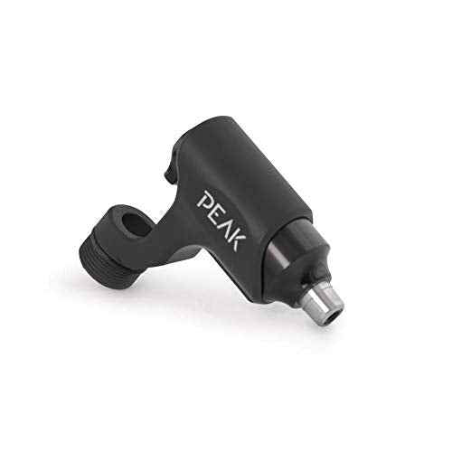 Peak - Tanza Rotary Tattoo Machine with Axi Grip - Black - Professional Cartridge Tattoo Machine, Lightweight Aluminum Design with Included Axi Grips