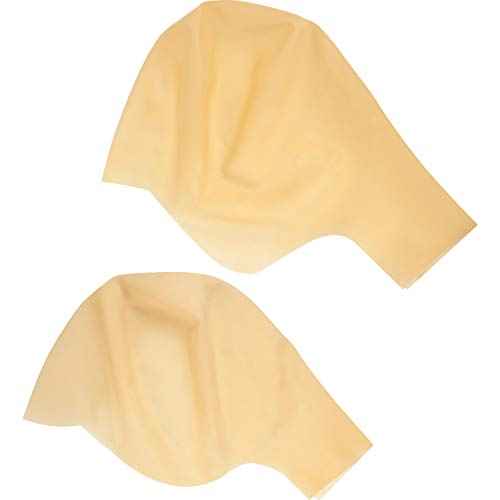 WILLBOND 2 Pieces Bald Caps Halloween Latex Makeup Bald Head Wig Cap 2 Sizes Fake Costume Accessory for Kids Adults Men Women