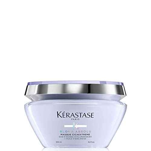 Kerastase Blond Absolu Cicaextreme Conditioning Hair Mask For Weak & Sensitized Hair Post-Bleaching - Repairs and Nourishes Damaged and Split Ends With Hyaluronic Acid & Edelweiss Flower, 6.8 Fl Oz