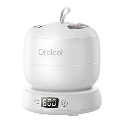 Ultrasonic Retainer Cleaner Machine,Mouth Guard Cleaner,Dental Pod Cleaner/Night Guard Cleaner/Aligner Cleaner Waterproof 3 Powerful Cleaning Modes 180ml-Best Gift for Braces Users/Christmas
