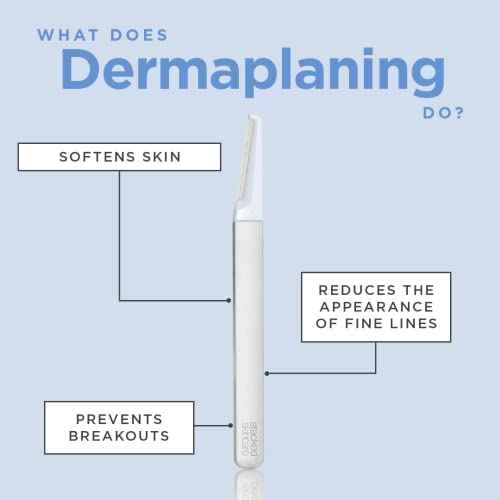 StackedSkincare Replacement Dermaplaning Blades - 3 Pack Refill for Face Dermaplaning Tool - Exfoliating Dermaplane Razor for Women Face - Removes Peach Fuzz & Dead Skin, Smooth Radiant Skin at Home