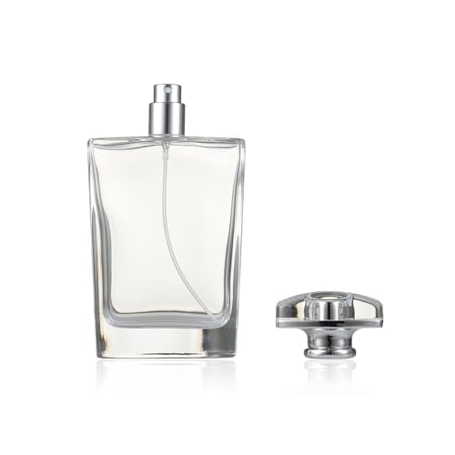 Refillable Perfume Bottle 100ML, Leak-Proof Travel Atomizer Spray Bottle with Fine Mist, Portable Empty Glass Perfume Bottle for Women & Men