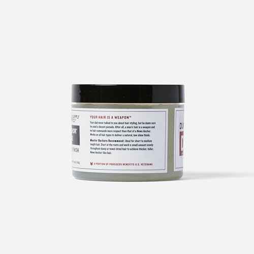Duke Cannon News Anchor Hold Pomade - Strong Hold & Natural Finish (Pack of 2, 4.6 oz.)