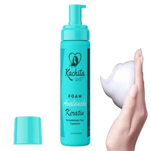 Kachita Spell Keratin Avalanche Foam Hair Straightening Treatment, Formaldehyde-Free, Mousse Foam Type, Safe and Effective Hair Premanent Treatment