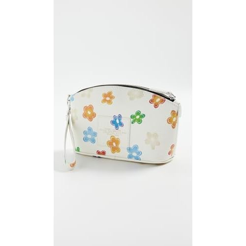Marc Jacobs The Wild Daisy Leather Beauty Bag, White Multi