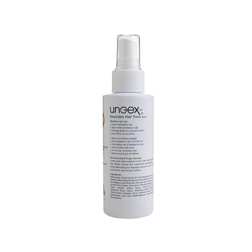Ungex Demodex Hair Tonic | Herbal Leave-In Spray for Scalp & Hair Care | Natural Formula | DHT