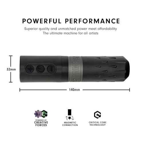 X Critical Wireless Cartridge Tattoo Machine Kit Single Set Wireless Tattoo Machine Pen Tattoo Gun Machine with Wireless Tattoo 2000mAh Power Supply for Tattoo Artists 4.2mm