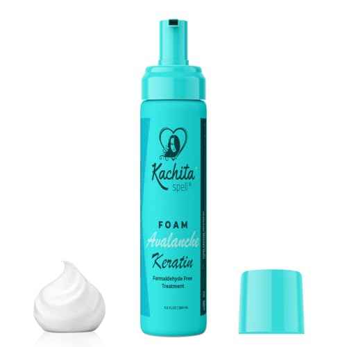 Kachita Spell Keratin Avalanche Foam Hair Straightening Treatment, Formaldehyde-Free, Mousse Foam Type, Safe and Effective Hair Premanent Treatment